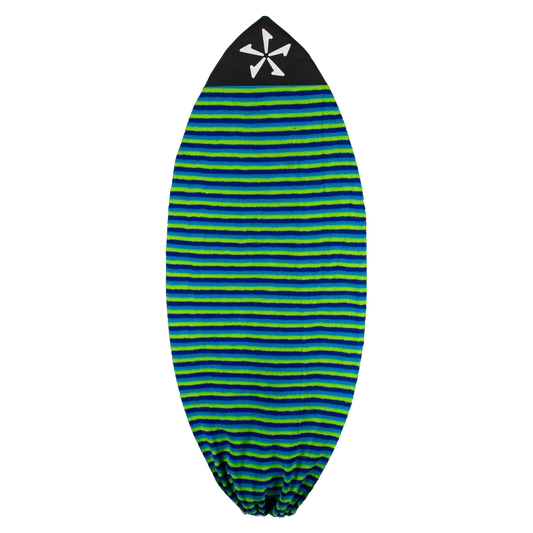 BOARD SOCK MEDIUM- LIME/BLUE
