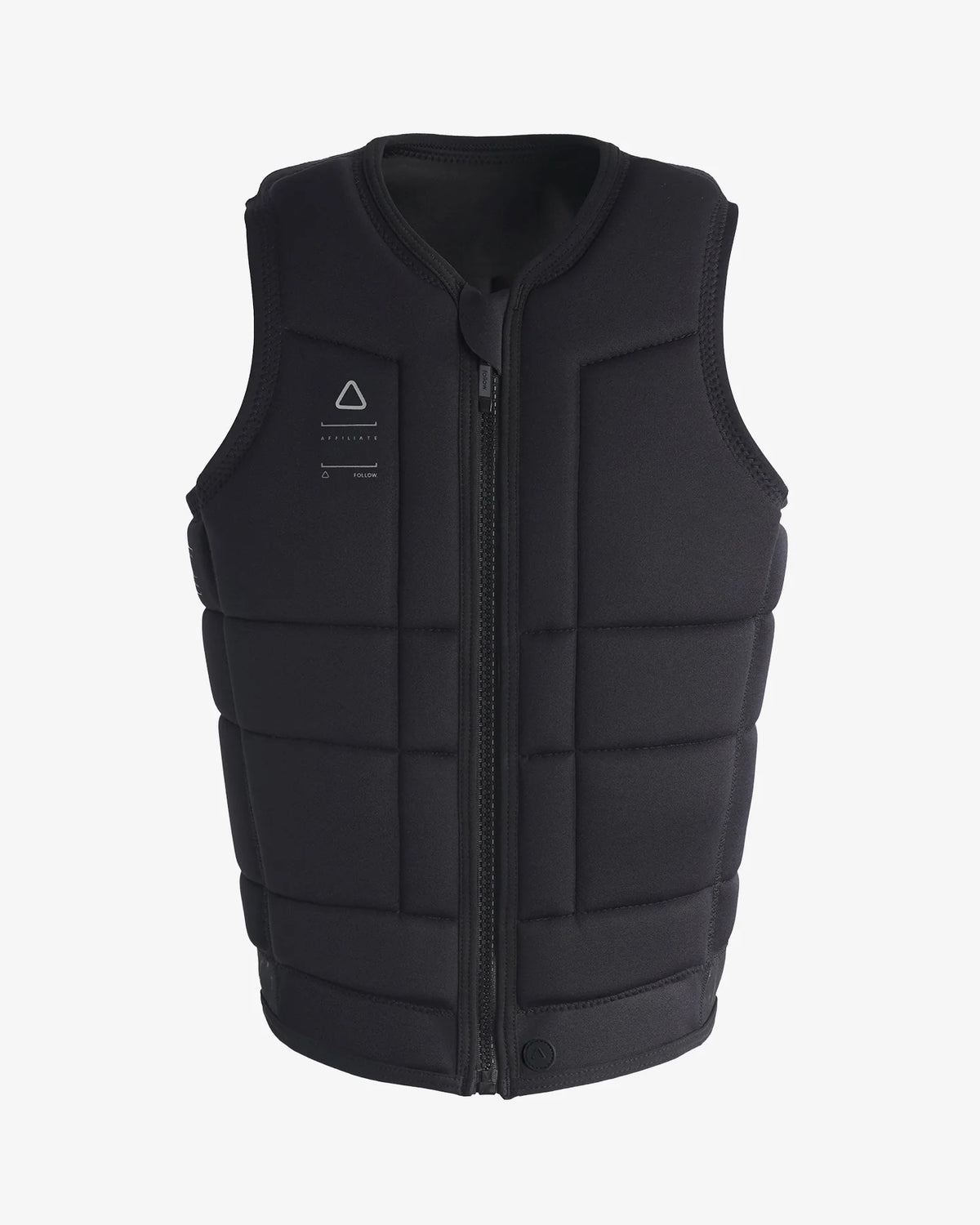 Follow Affiliate Mens Impact Vest in Black/Black