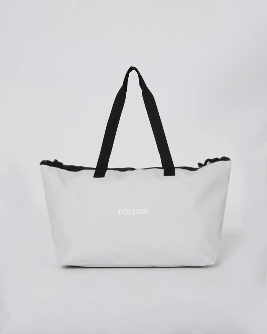 Follow Life Tote Bag in Light Grey